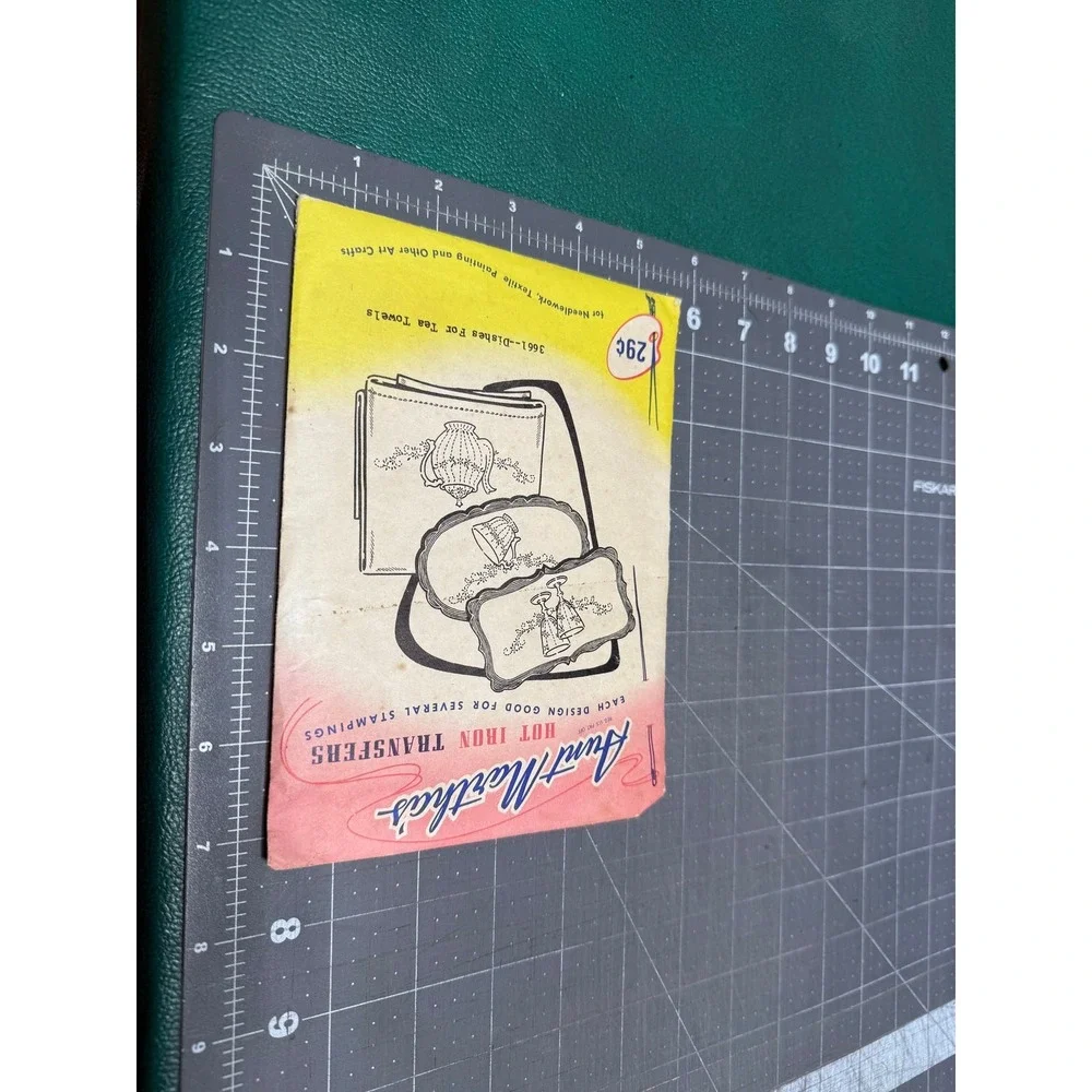 Aunt‎ Martha's Hot Iron Transfers Dishes For Tea Towels #3661